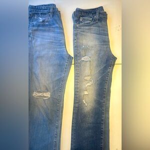 AG Jeans / 2 PAIRS / Adriano Goldschmied / Isabelle / Pheobe / straight leg / 27